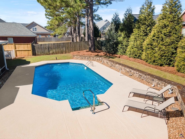 view of pool with a patio