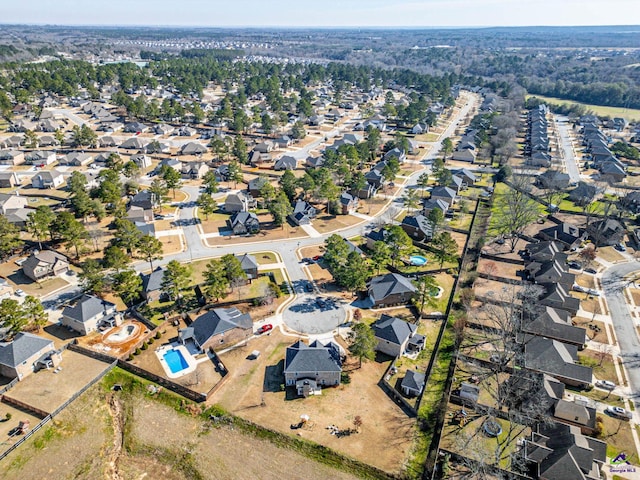 birds eye view of property featuring a residential view