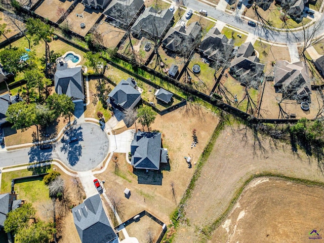 drone / aerial view featuring a residential view