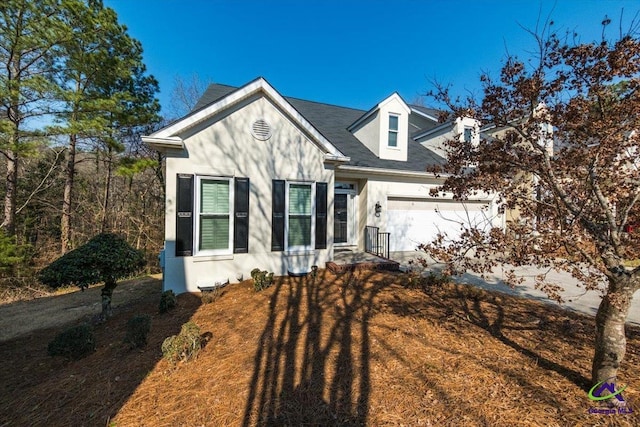 view of front of home with an attached garage