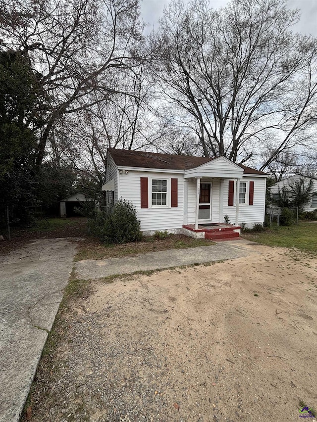 view of bungalow-style house