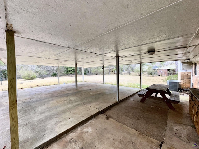 view of patio with central air condition unit