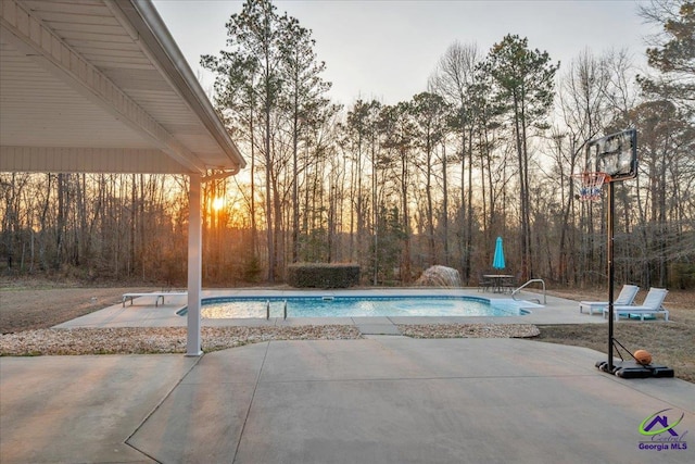 pool featuring a patio