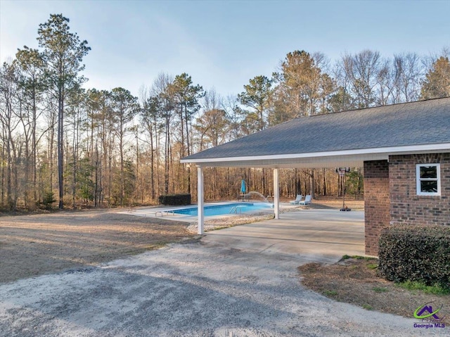 view of pool