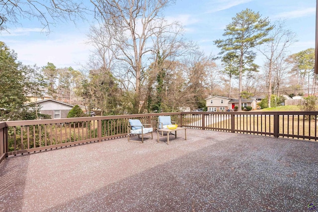 view of patio with a deck