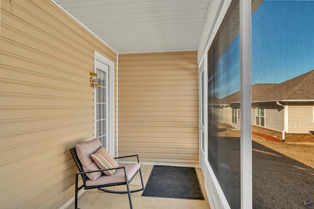 view of sunroom