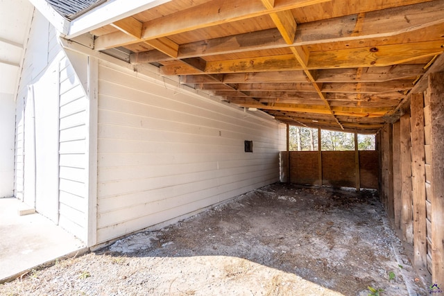 view of patio / terrace featuring an attached carport