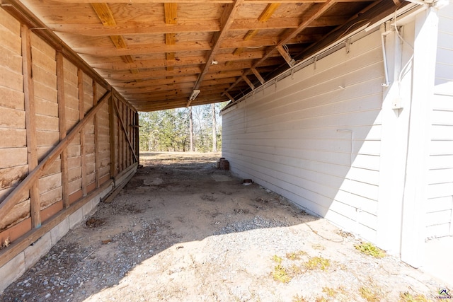 view of patio / terrace featuring a carport