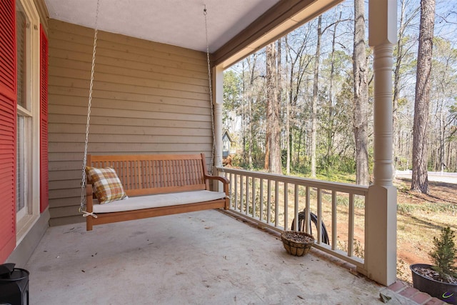 exterior space with a porch