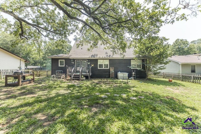 view of rear view of property