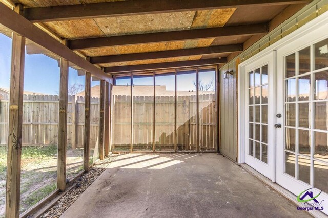 127 Stoneridge Dr, Warner Robins, GA 31088 - unfurnished sunroom with french doors