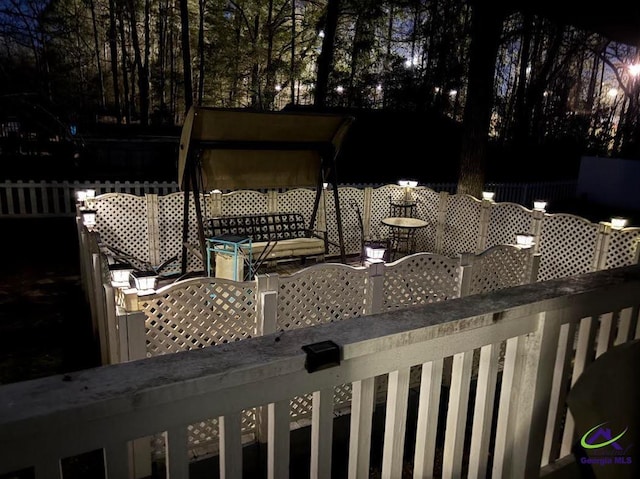 exterior space with fence
