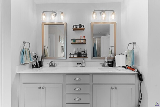 116 Hidesta Ct, Kathleen, GA 31047 - bathroom with double vanity and a sink