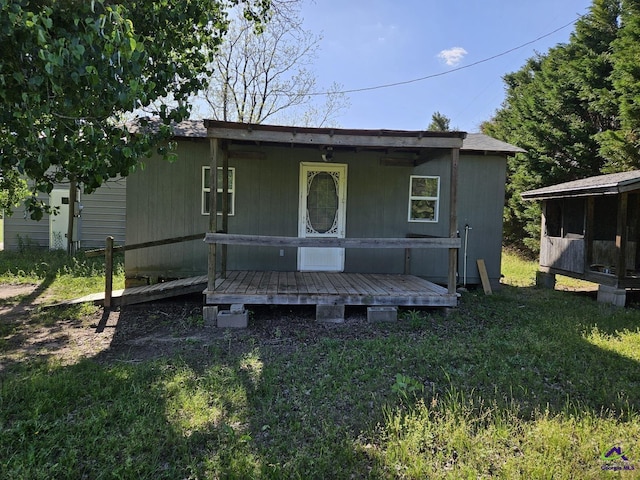 view of back of property