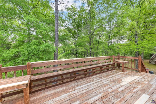 view of wooden terrace