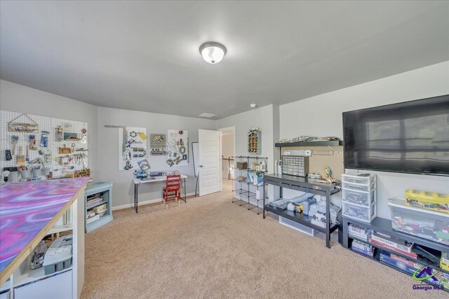159 Feather Ln, Jackson, GA 30233 - interior space featuring carpet and baseboards