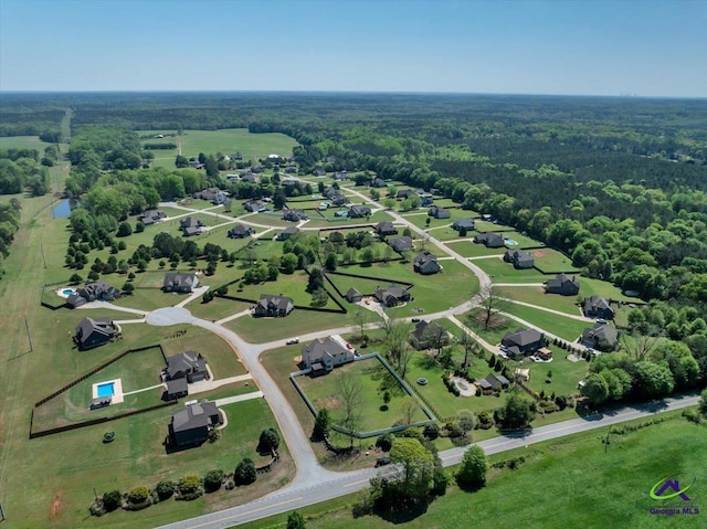 159 Feather Ln, Jackson, GA 30233 - birds eye view of property featuring a wooded view