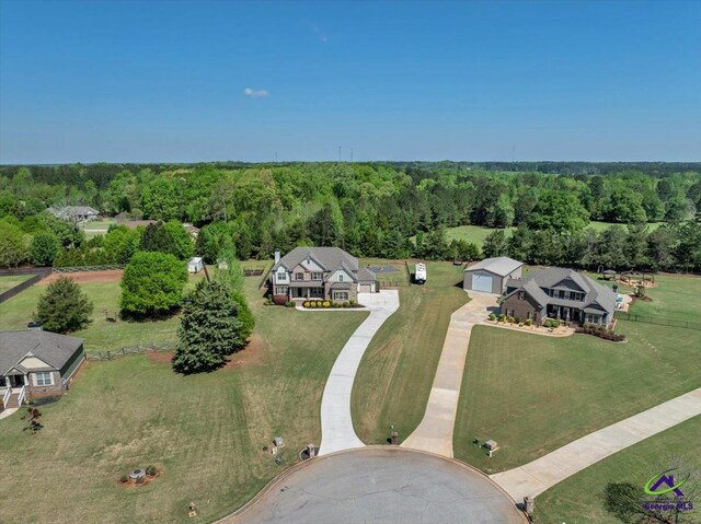 159 Feather Ln, Jackson, GA 30233 - drone / aerial view with a forest view