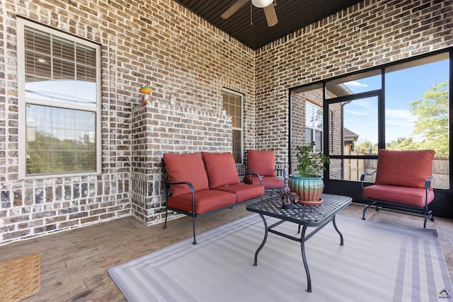 view of sunroom / solarium