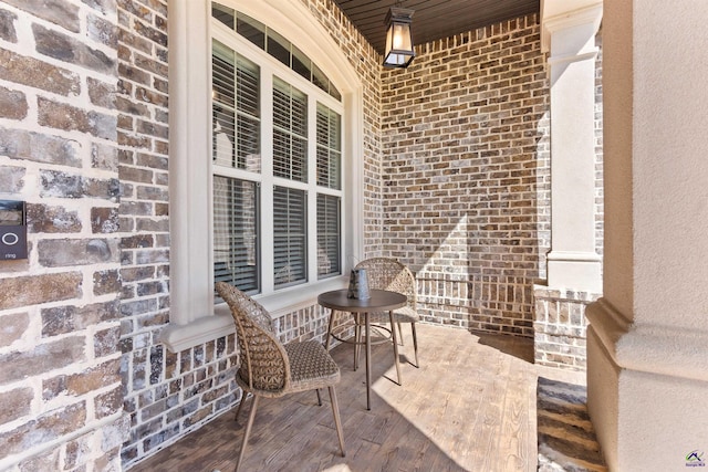 exterior space with covered porch