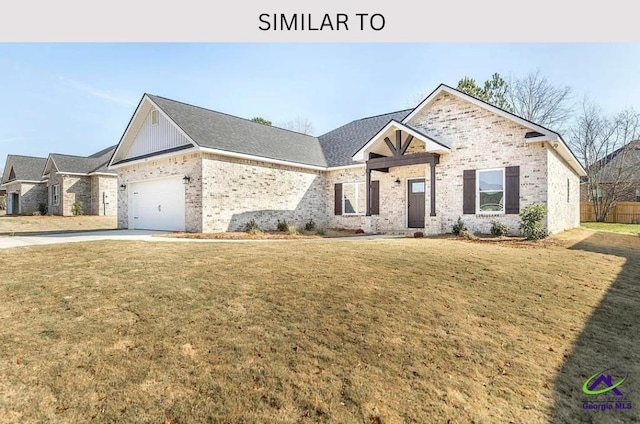 104 Reedy Ct, Perry, GA 31069 - view of front of property with brick siding, an attached garage, and concrete driveway