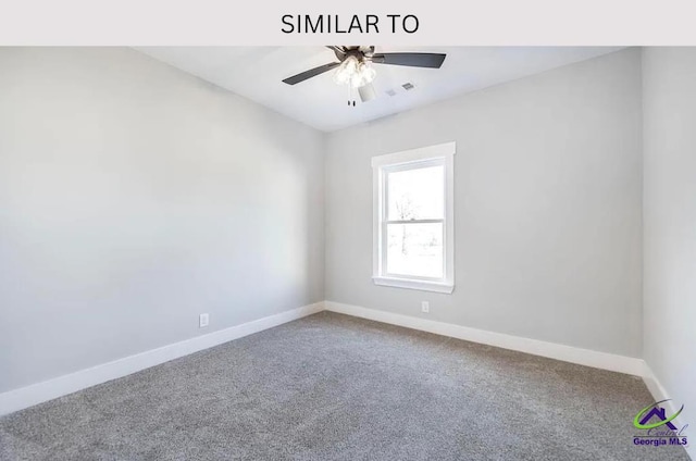 104 Reedy Ct, Perry, GA 31069 - carpeted empty room featuring baseboards and ceiling fan