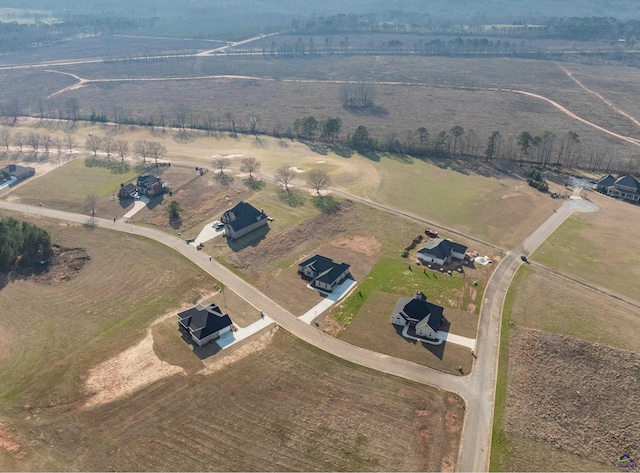 bird's eye view featuring a rural view
