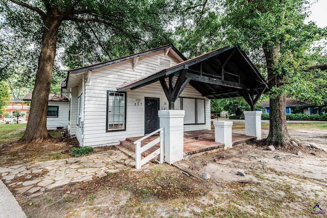 view of bungalow