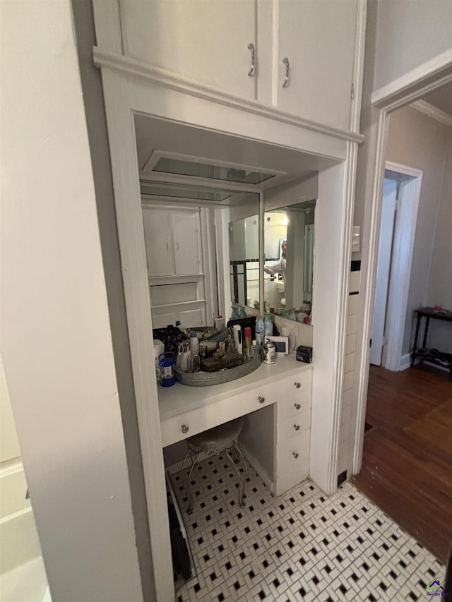 interior space with a sink