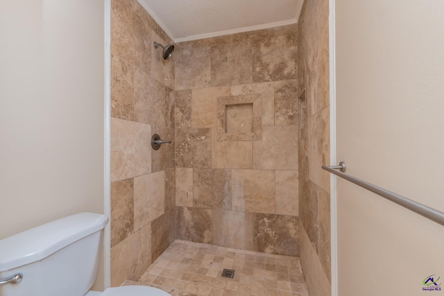 133 Avalon Dr, Warner Robins, GA 31093 - bathroom with toilet and tiled shower
