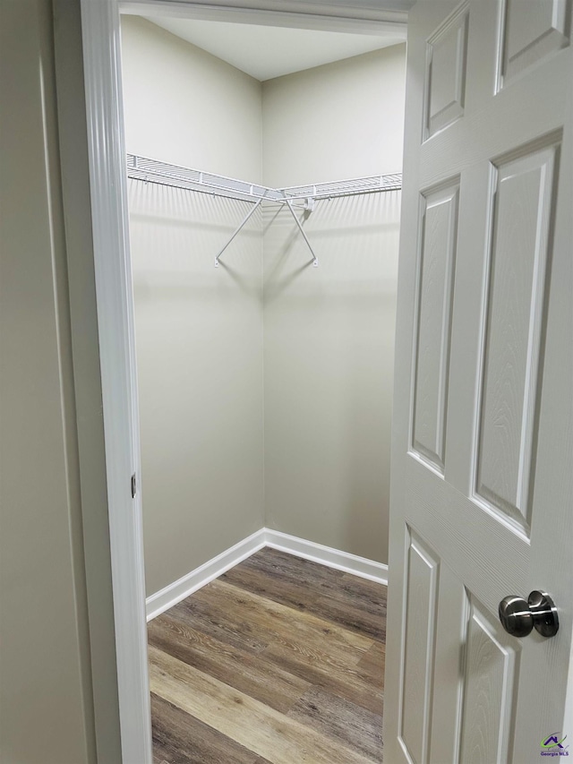 325 Peach Cir, Fort Valley, GA 31030 - walk in closet with wood finished floors