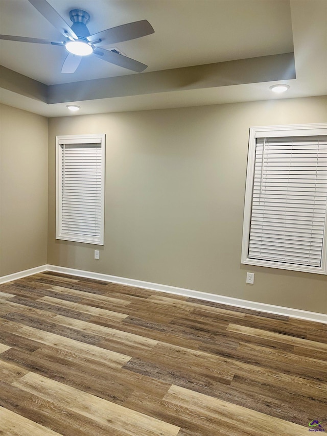 325 Peach Cir, Fort Valley, GA 31030 - unfurnished room with wood finished floors and a ceiling fan