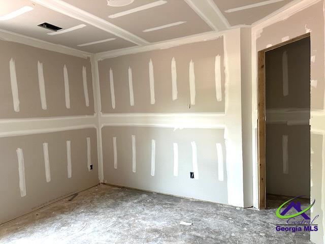 view of spare room