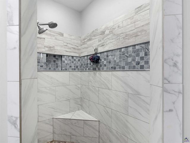 full bathroom with a tile shower