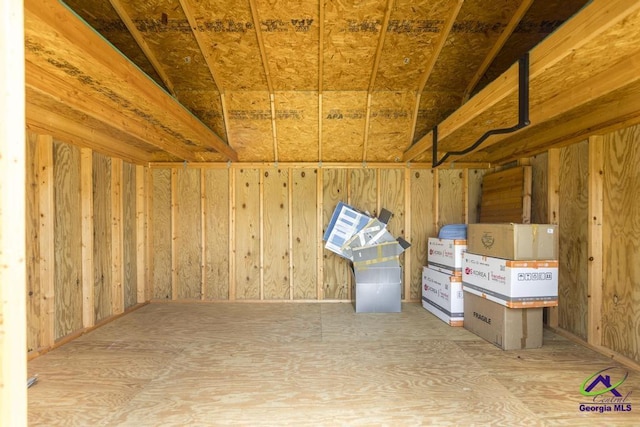 view of storage
