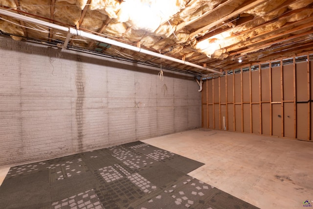 view of basement