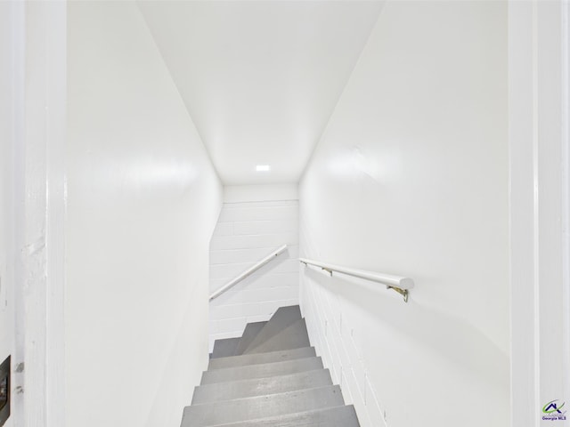 view of stairs