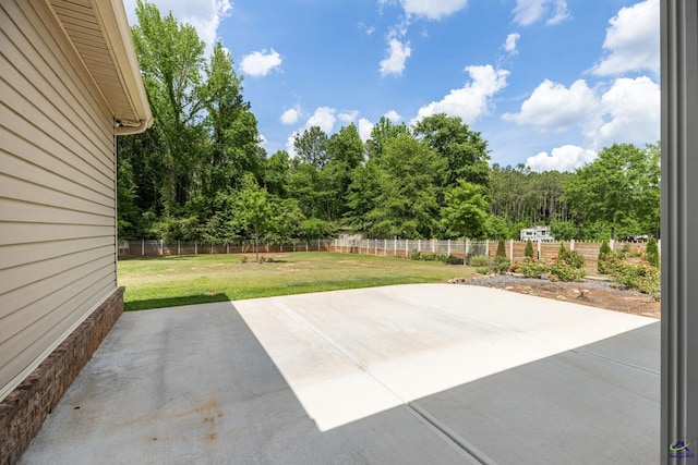 view of patio / terrace with a fenced backyard