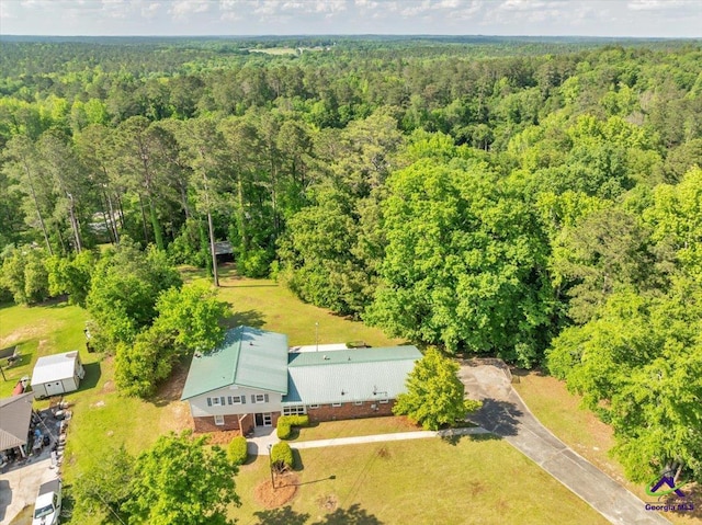 161 Walnut Ridge Dr, Macon, GA 31211 - birds eye view of property featuring a view of trees