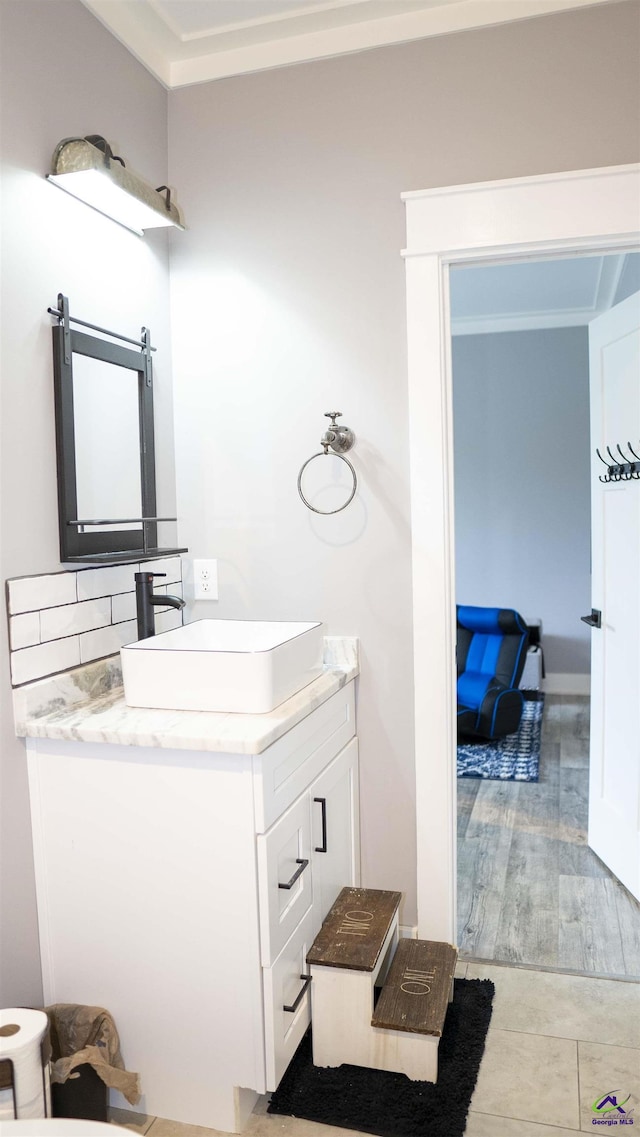 bathroom featuring vanity