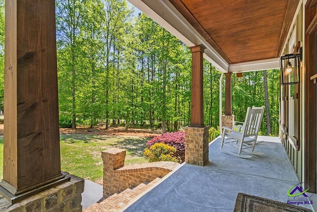 1122 Irongate, Macon, GA 31220 - view of patio with a porch