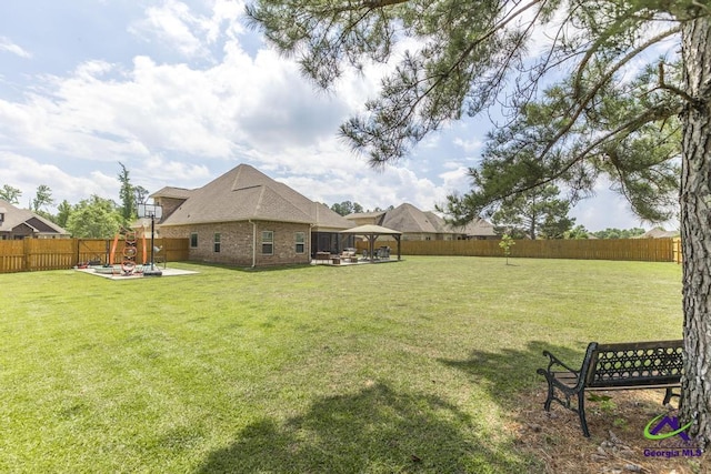 217 Woodlands Blvd, Kathleen, GA 31047 - view of yard featuring a gazebo and a patio