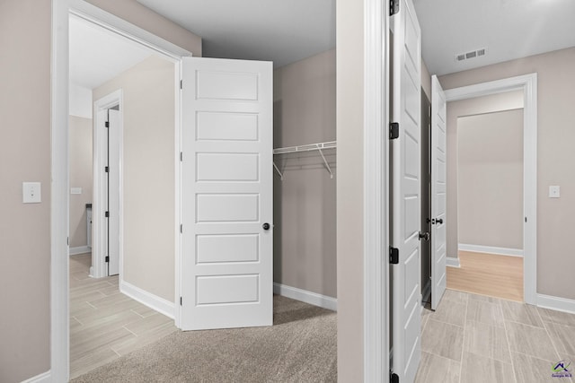 view of closet
