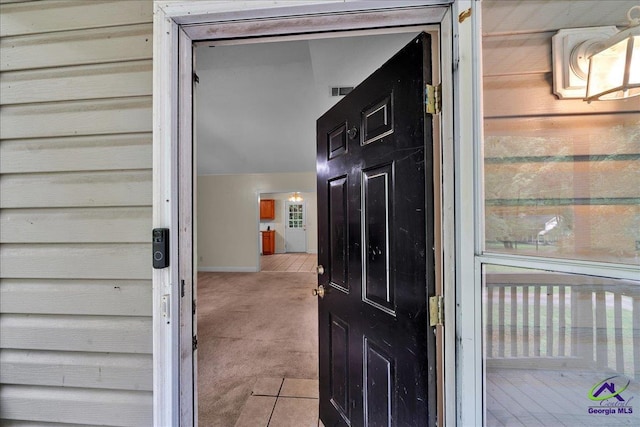 view of exterior entry