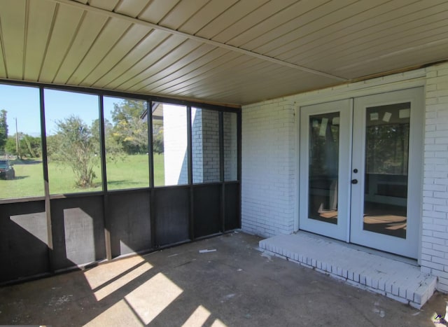 110 Wimberly Rd, Hawkinsville, GA 31036 - unfurnished sunroom featuring french doors and healthy amount of natural light