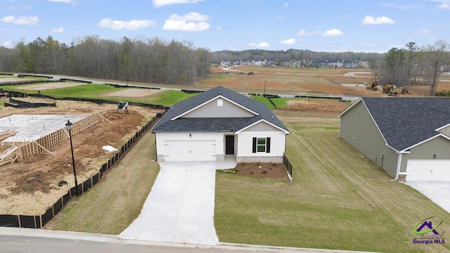 view from above of property