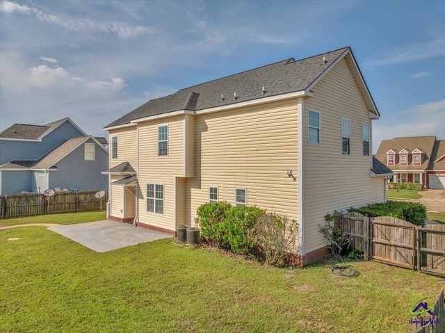212 Raleigh Dr, Warner Robins, GA 31088 - back of house featuring a patio area, a gate, and central AC unit