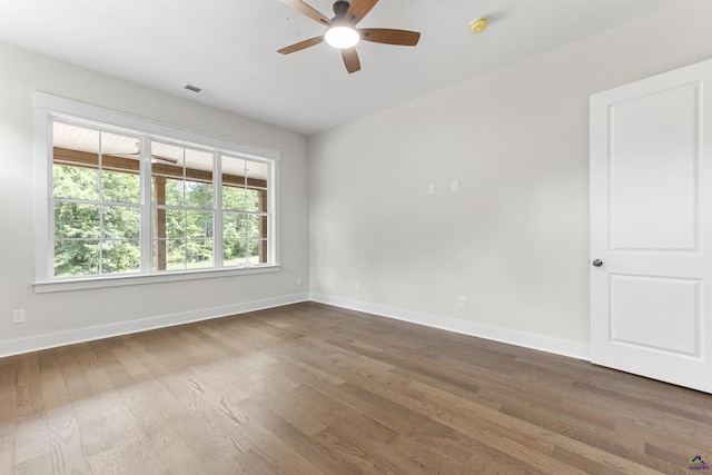 615 Head Rd, Juliette, GA 31046 - unfurnished room featuring ceiling fan and dark wood-style flooring