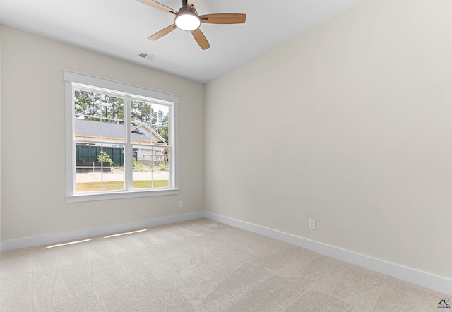 615 Head Rd, Juliette, GA 31046 - empty room with light colored carpet and ceiling fan