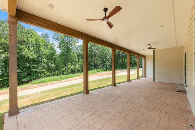 615 Head Rd, Juliette, GA 31046 - view of patio / terrace featuring a ceiling fan